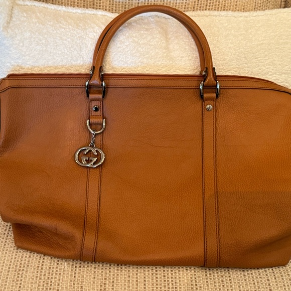 Gucci Brown Leather tote bag - Picture 1 of 3